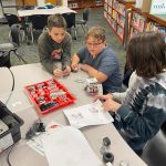Students build and program lego robotics every Thursday.
